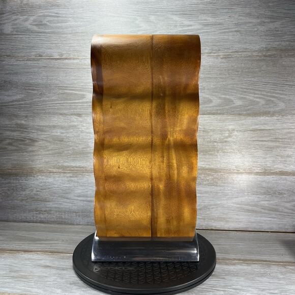 Nambé Curvo Wooden Wine Rack - Picture 5 of 8